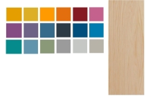 Massivholz-Türen mit Kasetten-Füllung Höhe 140 Breite 60 cm Farbe 057 Weiß